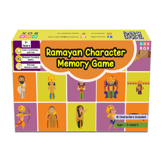 Ramayan Character Memory Card Game Flashcards -Pack of 30( Includes 15 Character) - PyaraBaby