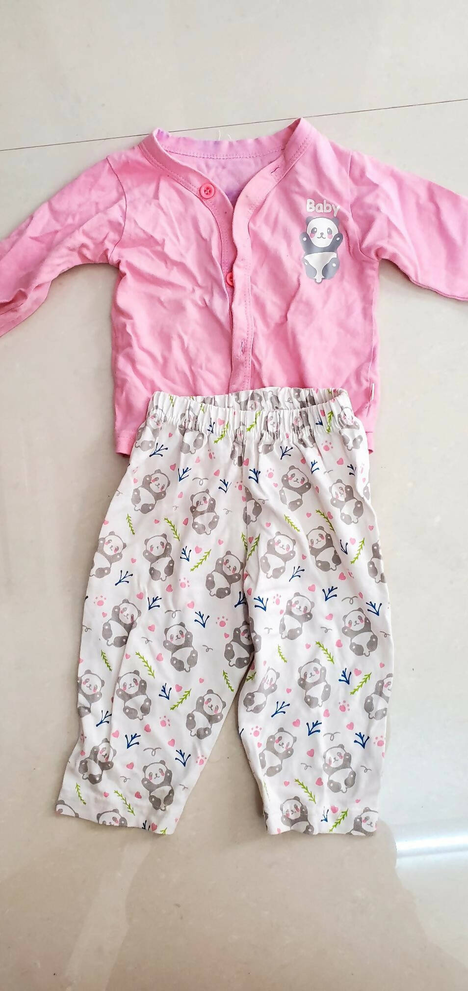 Cotton Pink T-shirt and Full Pant - PyaraBaby