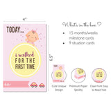 Baby Girl milestone cards- Pack of 24 - PyaraBaby