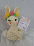 Crochet Bunny with greeting card - PyaraBaby