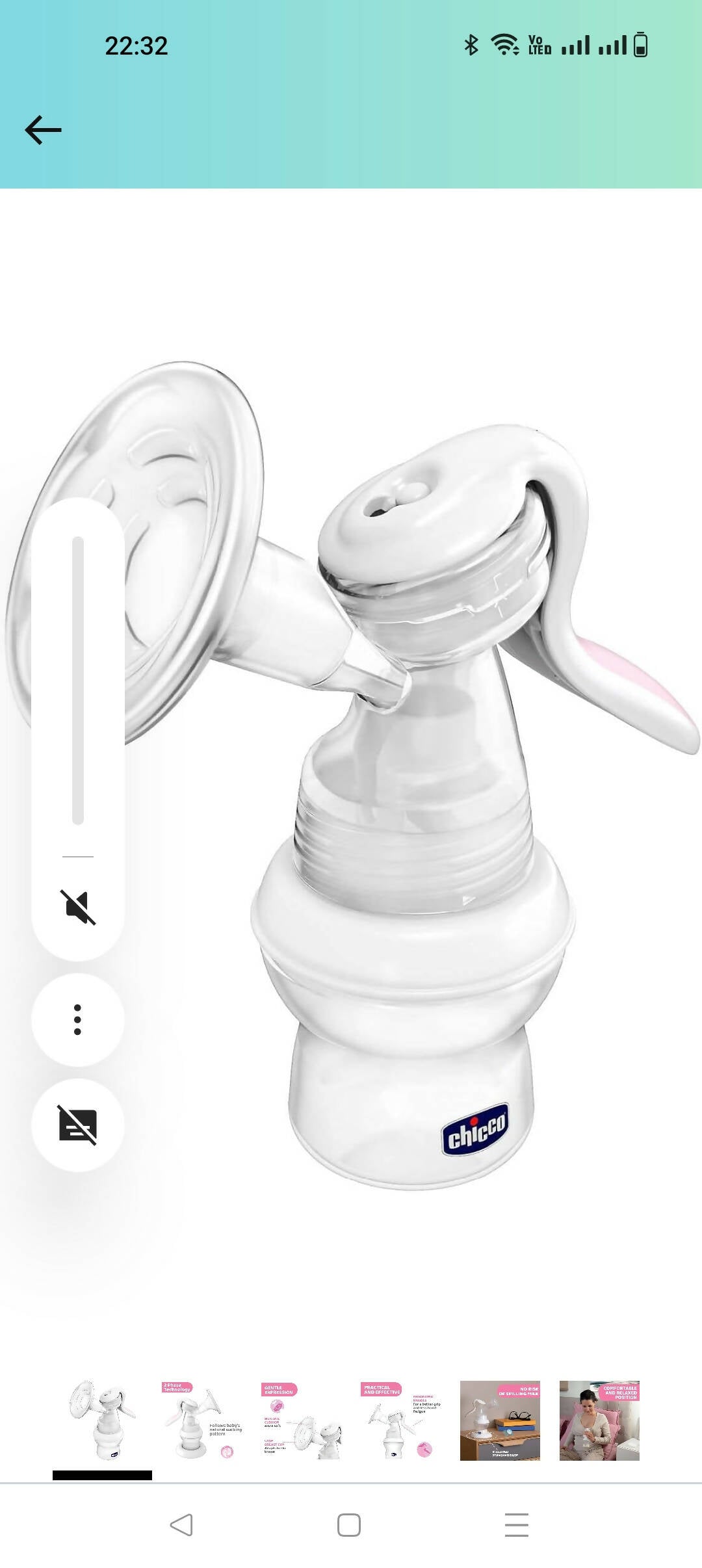 CHICCO Manual Breast pump - PyaraBaby