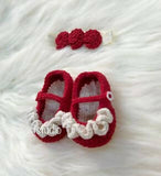 Booties with Headband For Baby Girl - PyaraBaby