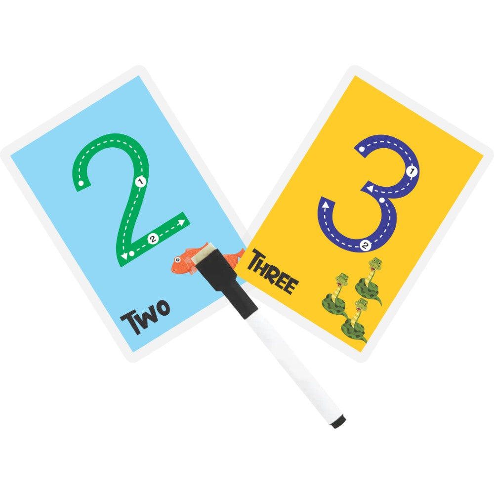 Numbers rewritable Flashcards / Tracing mats - PyaraBaby