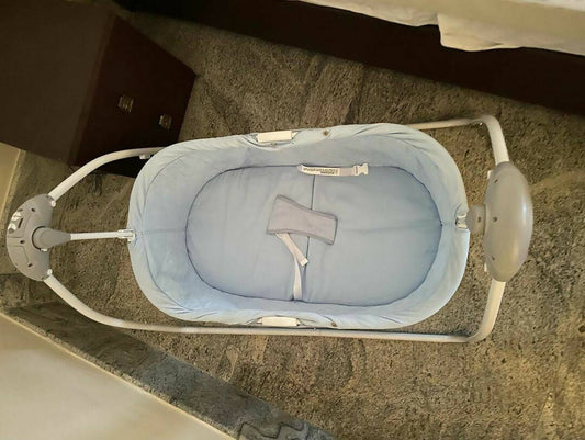 R FOR RABBIT Lullabies Baby Cradle & Swing - Blue - PyaraBaby