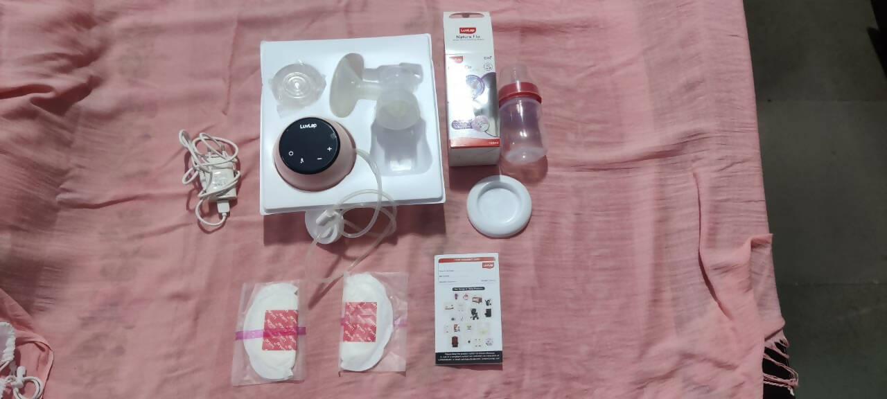 LUVLAP Adore Electric Breast Pump is designed to mimic a baby’s natural breastfeeding rhythm, making expression a pleasant experience for the mother