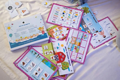 ILEARNNGROW Comprehensive English Kit: A Comprehensive Activity Kit for Ages 2-5