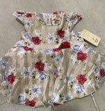 Pretty and Elegant Beige Baby Girl Frock - PyaraBaby