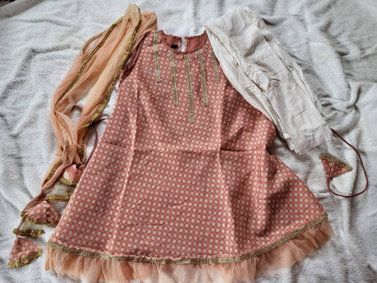 Sleeveless Kurta Set For Baby Girl - PyaraBaby