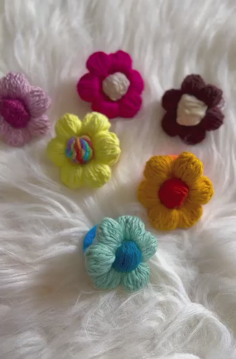 Floral Hair Ties For Baby Girl