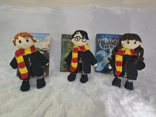 Crochet Handmade Harry Potter, Ron and Hermione Toy Set - PyaraBaby