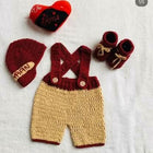 Handmade Customized Crochet Romper with Shoes and Hairband for Baby - PyaraBaby