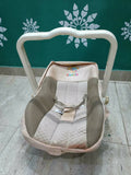 BHASIN 5 in 1 Baby Cozy Carry Cot Cum Rocker (Brown) - PyaraBaby