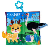 Basics Cloth Tail Book with Toys – Land Animals - PyaraBaby