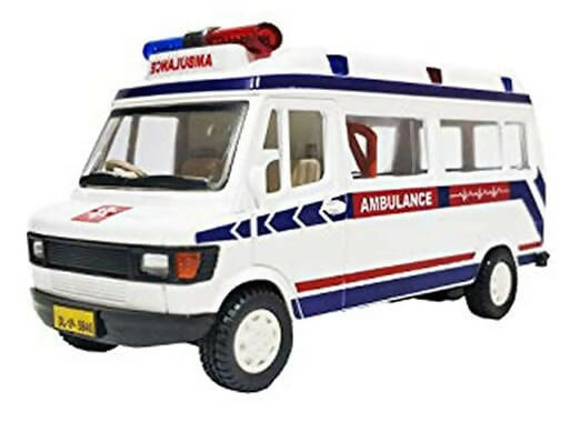 E-Chariot TMP 207 Ambulance Miniature Automobile Toy (Pull Back) - PyaraBaby