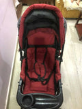 BABYHUG Melody Stroller/Pram With Reversible Handle & Canopy - Maroon - PyaraBaby