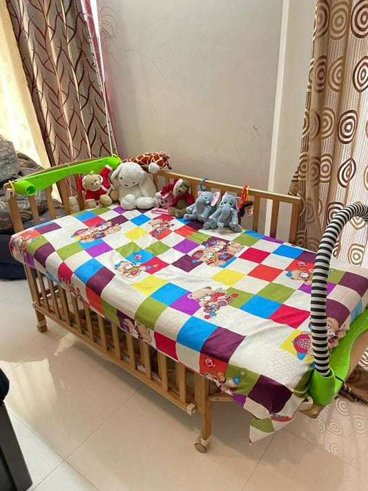 Create the perfect nursery with our Customized Big Size Crib with Cradle - personalized design, safety, and comfort for your little one's sleep sanctuary!