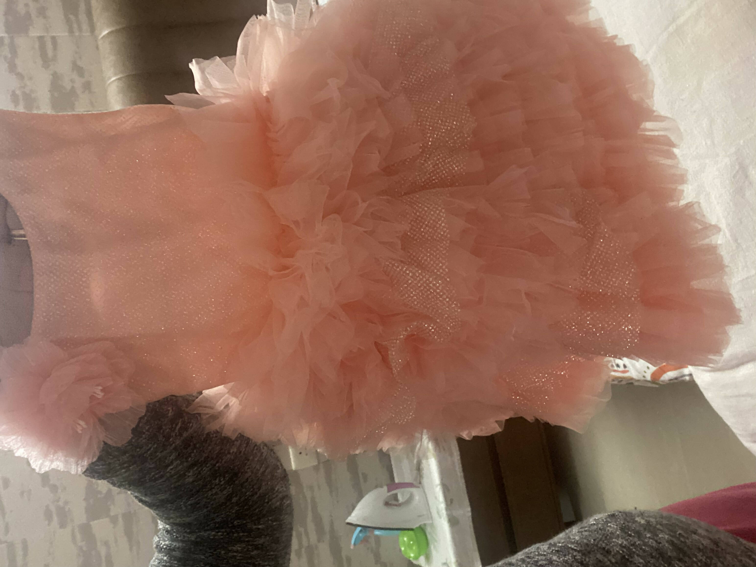 1st Birthday Peach Frock/Dress for Baby Girl - PyaraBaby