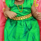 Dress your little princess in luxury with our Baby Girl Semi Pattu or Semi Silk Lehenga - timeless elegance for special occasions!
