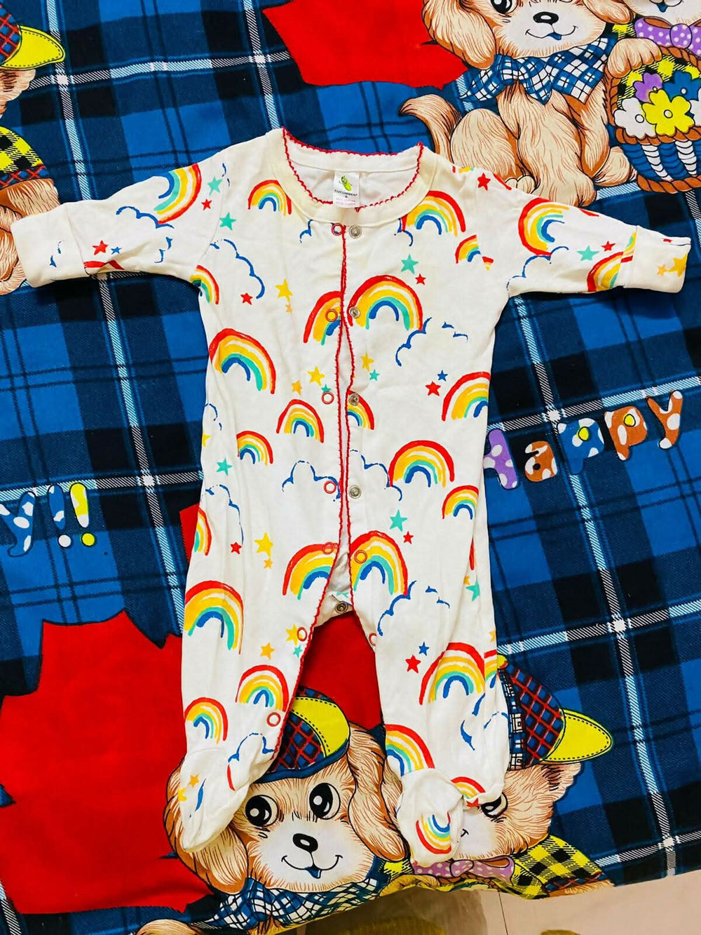 Romper for Baby- Rainbow Print - PyaraBaby