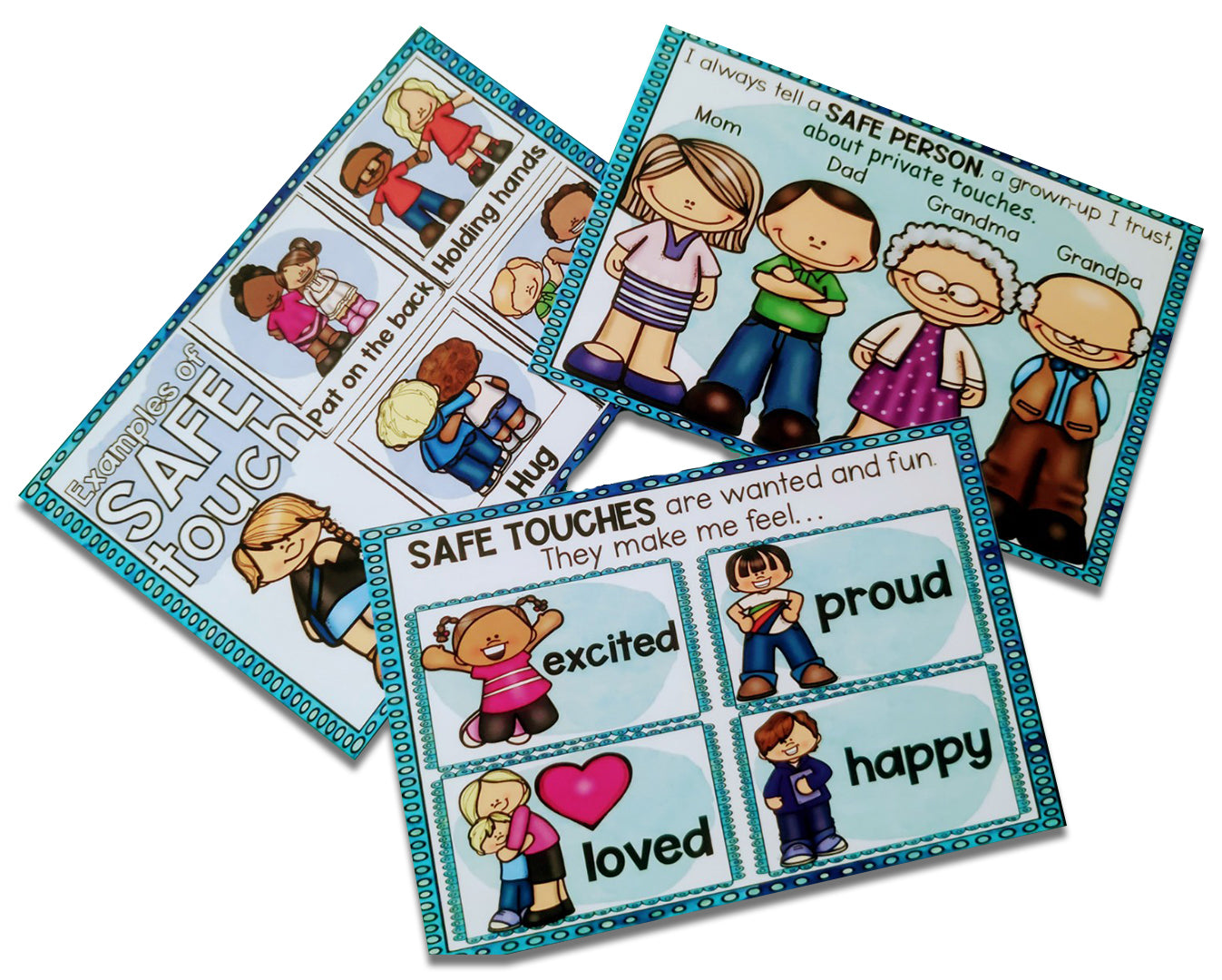 Safe and unsafe touch flashcards - PyaraBaby