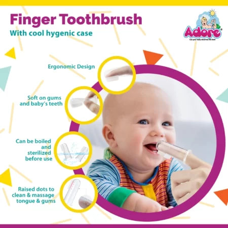 Finger Toothbrush with Case - PyaraBaby