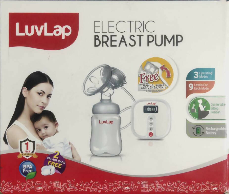 LUVLAP Electric and Manual Breast Pump - PyaraBaby