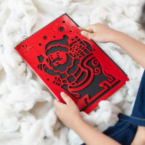 ILEARNNGROW Christmas Stencil with Scratch Paper - PyaraBaby