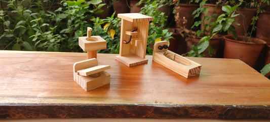 Wooden Simple Bathroom Toy - PyaraBaby