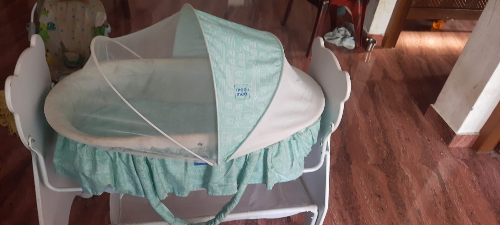 MEE MEE Baby Cradle- Blue - PyaraBaby