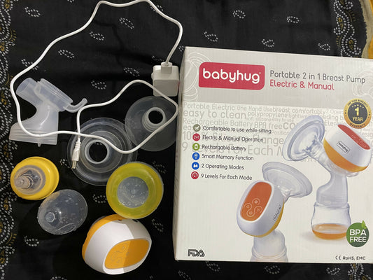 BABYHUG 2 in 1 electric breast pump - PyaraBaby