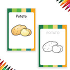 ILEARNNGROW Fruits - Vegetable Flash Cards, educational, preschool, kindergarten, fruit identification, vegetable identification - PyaraBaby