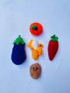 Hand Crocheted Fruits and Vegetables Basket (combo options available)