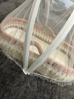 COCOON CROCHET Baby Bassinet With Mosquito Net - PyaraBaby