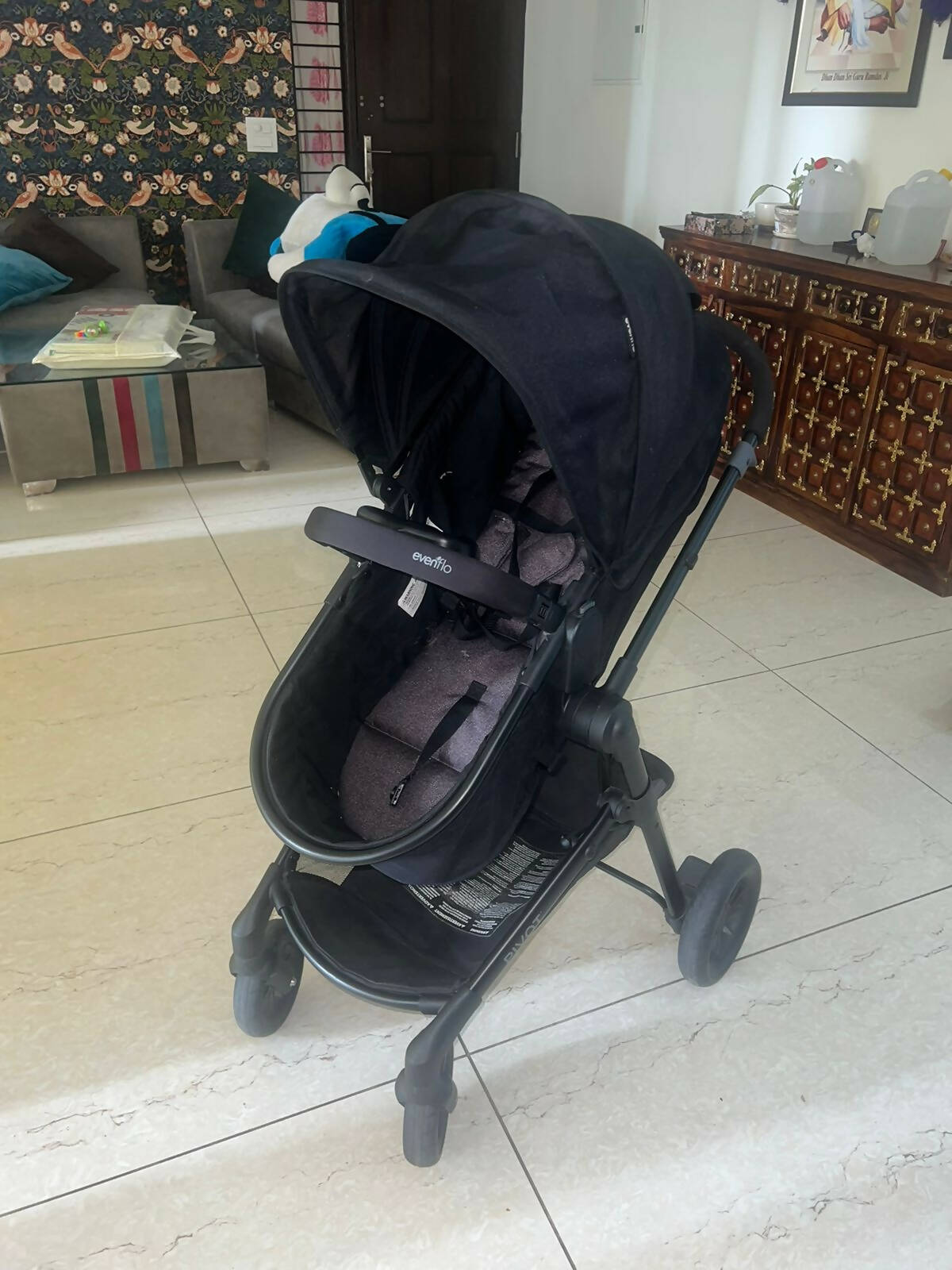 MOTHERCARE Evenflo Pivot Travel System - Black - PyaraBaby