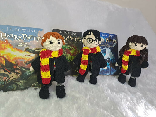 Crochet Handmade Harry Potter, Ron and Hermione Toy Set - PyaraBaby