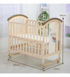 BABYTEDDY 9 In 1 MultiFunctional Baby Crib/Cot, Dimensions: H94×W64×L106 cm - PyaraBaby