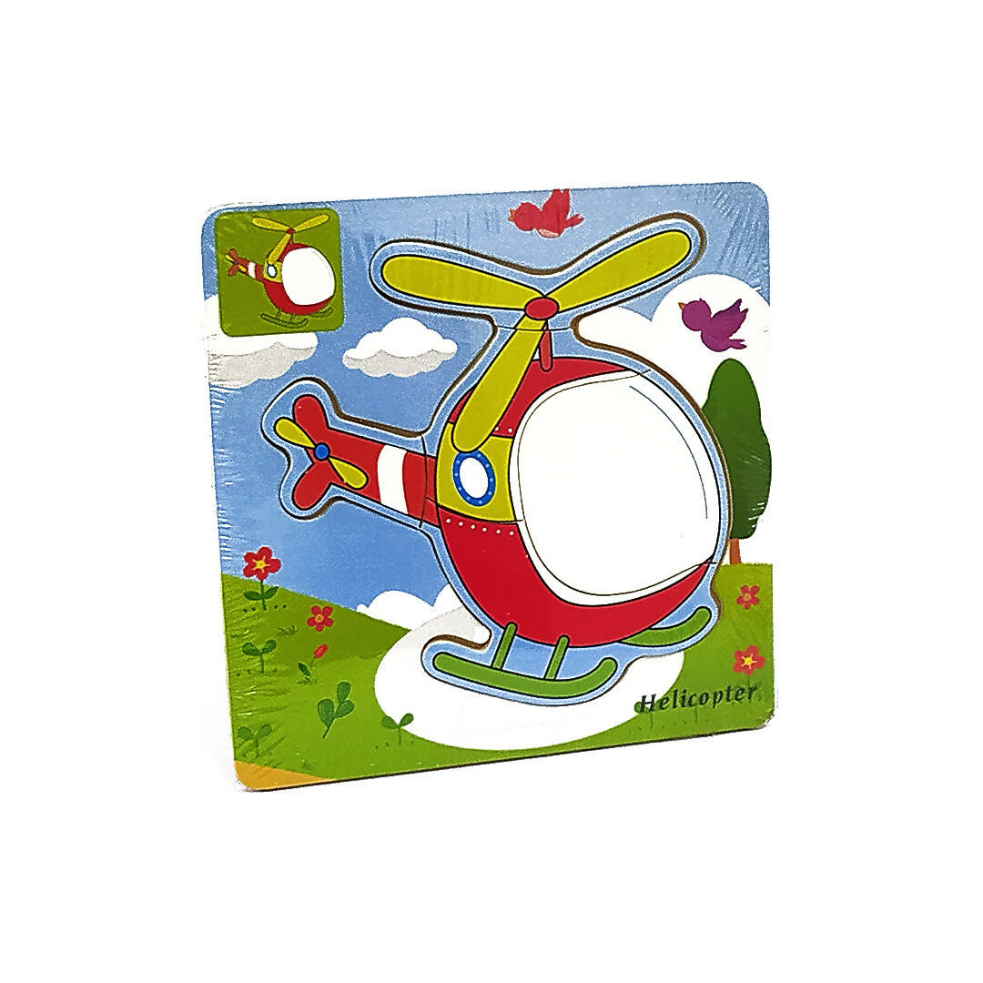 Duck and Chopper Wooden Puzzle Combo - for age 2 to 3 - Wooden - PyaraBaby