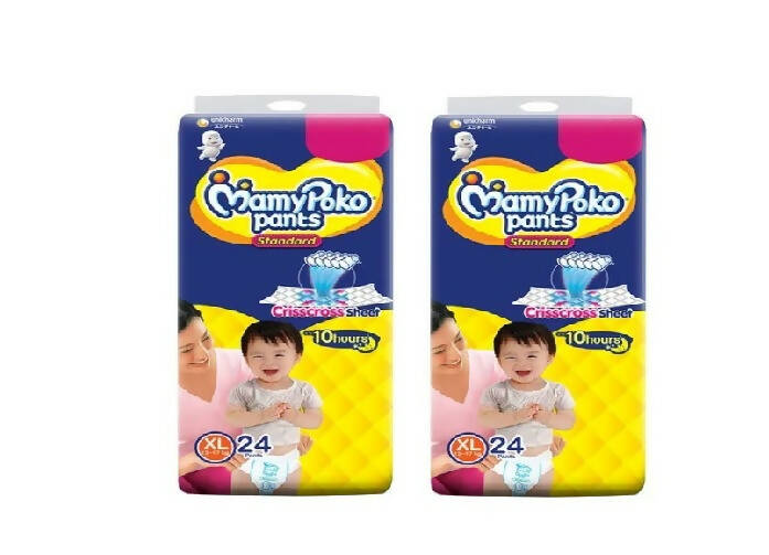 MAMYPOKO Standard Pant Diaper XL size (pack of 2) | 12-17 Kg - PyaraBaby