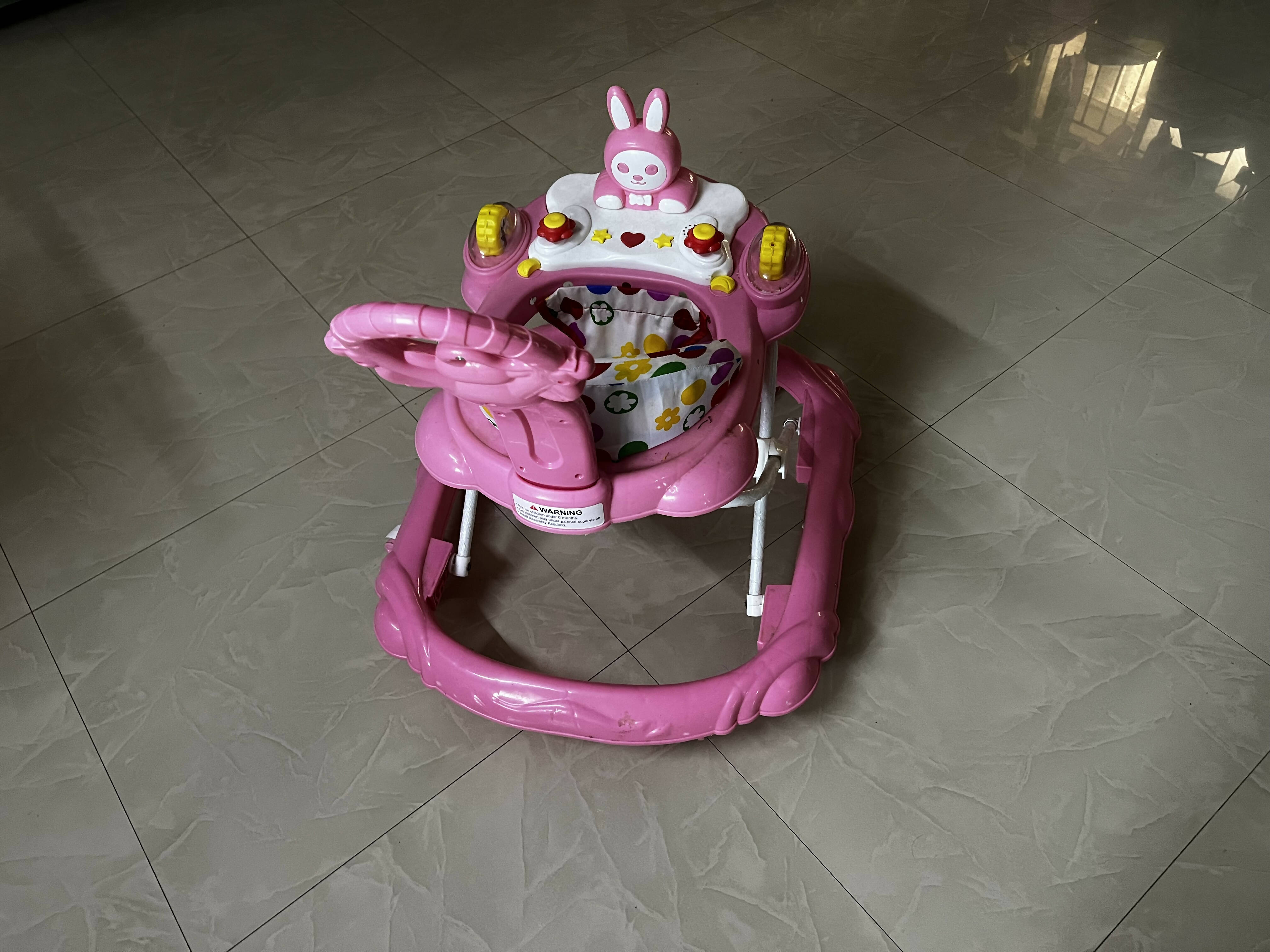 BABYHUG Bunny Walker-Pink (seat print & colour may vary - PyaraBaby