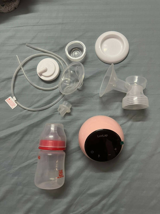 LUVLAP Adore Electric Breast Pump with 2 Phase Pumping, Digital Touch Screen, Smart Memory, Dual Power Mode - PyaraBaby