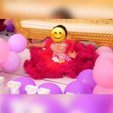 1st Birthday Heavy Handwork Pearl Embroidered Yoke with Heavy Ruffles First Birthday Frock/Dress - PyaraBaby