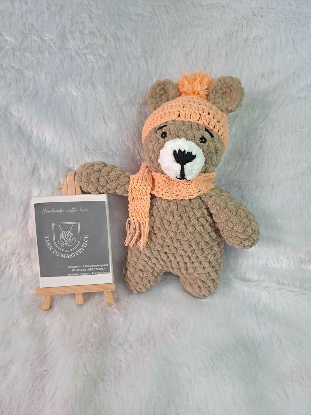 Give the gift of cuddles with the Crochet Plushie Bear—a lovable companion crafted with soft yarn and sweet details, sure to become a cherished favorite.vv