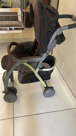 CHICCO Simplicity Pram/Stroller - Black - PyaraBaby