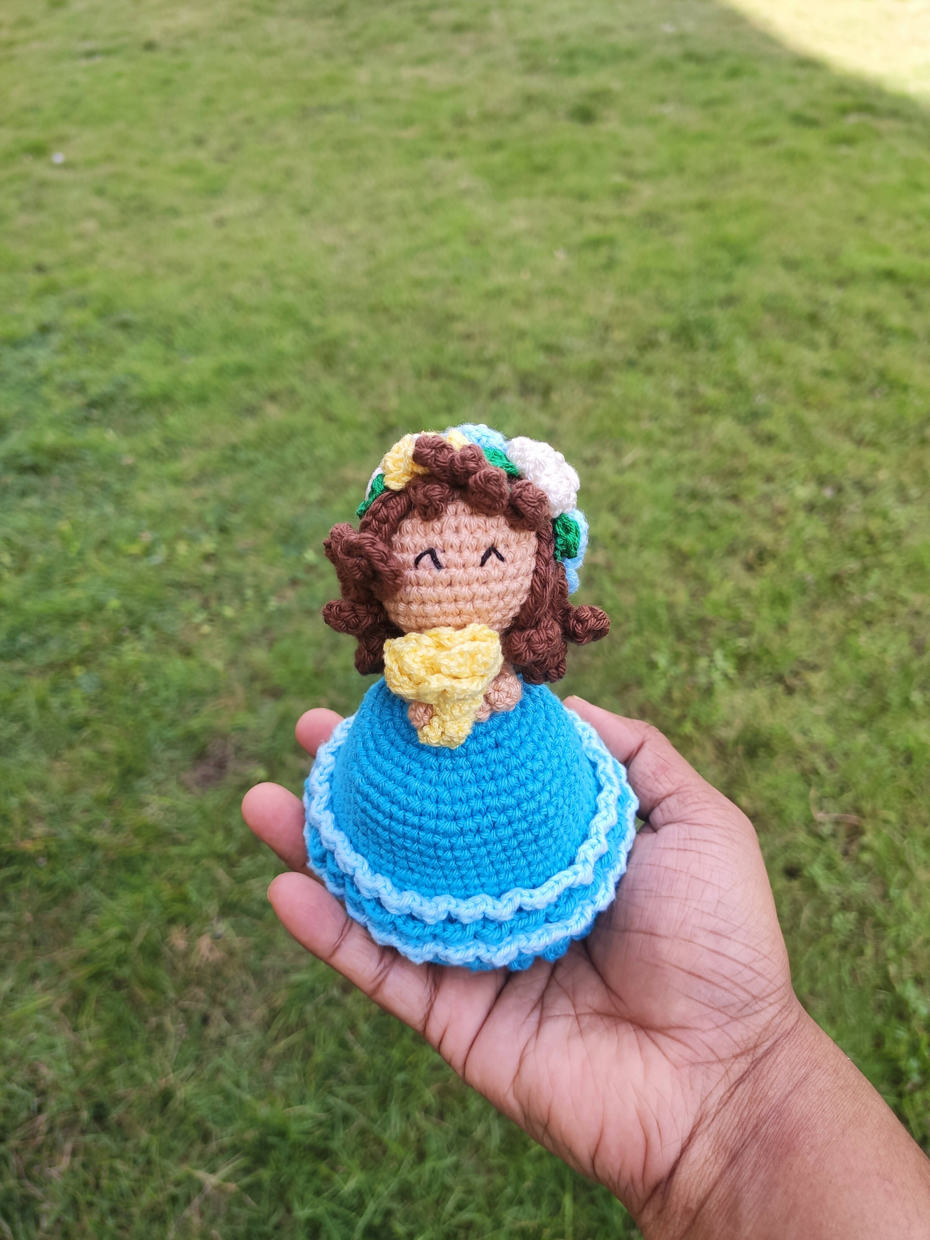 Reversible Doll with Bouquet