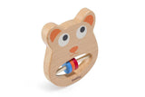 The wooden teddy rattle and teether, multi-functional baby toy designed to engage and soothe infants during their early developmental stages - PyaraBaby