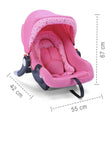 BABYHUG Onyx Car Seat Cum Carry Cot With Rocking Base & Aluminium Handle - PyaraBaby