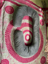 MOMSYARD Maternity Pillow for Pregnant Women Made of 100% Velvet Pillow Cover - C Shaped (Large, Grey)