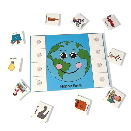 Happy earth sad earth sorting activity - PyaraBaby