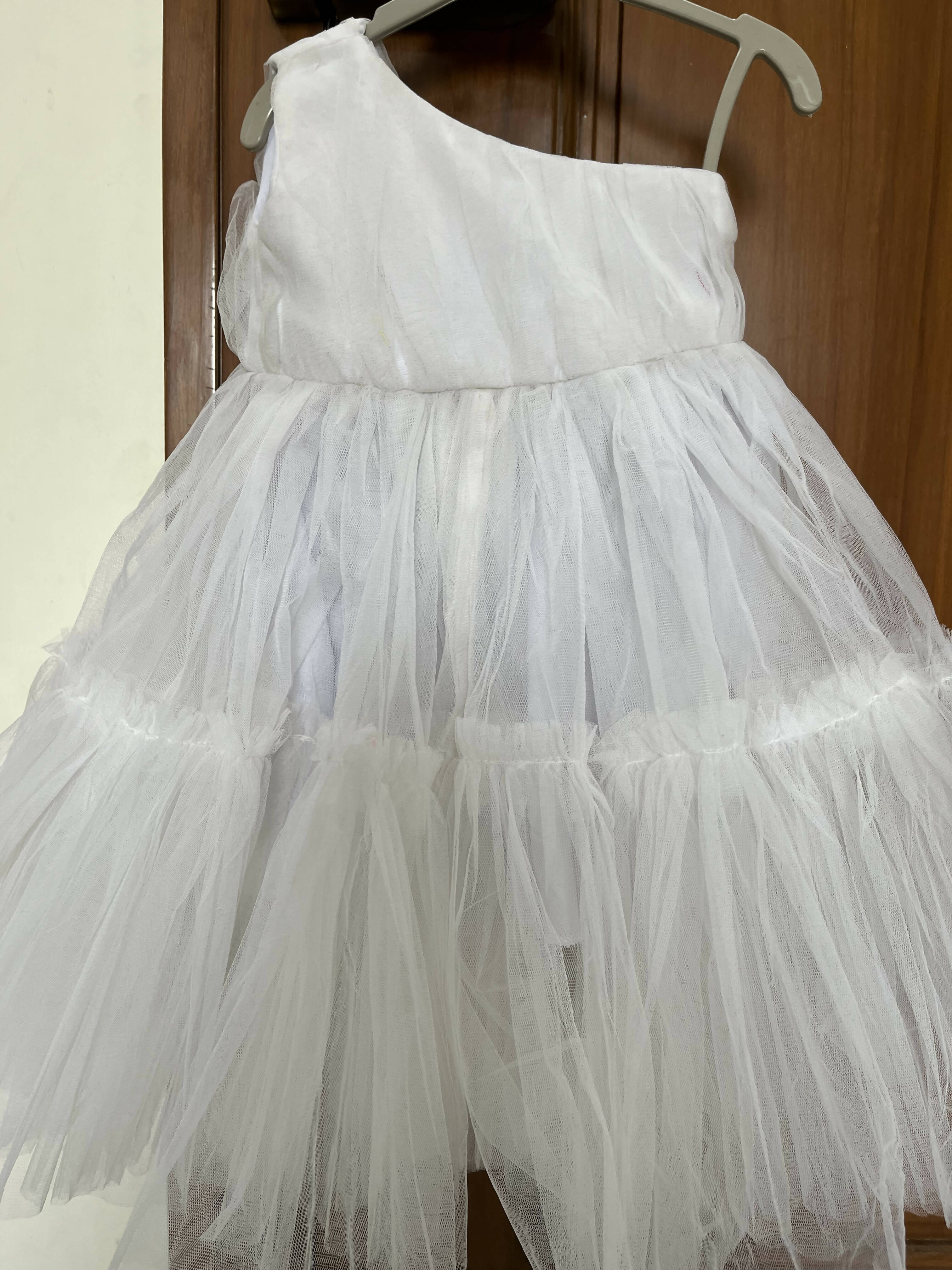 White net frock dress - PyaraBaby
