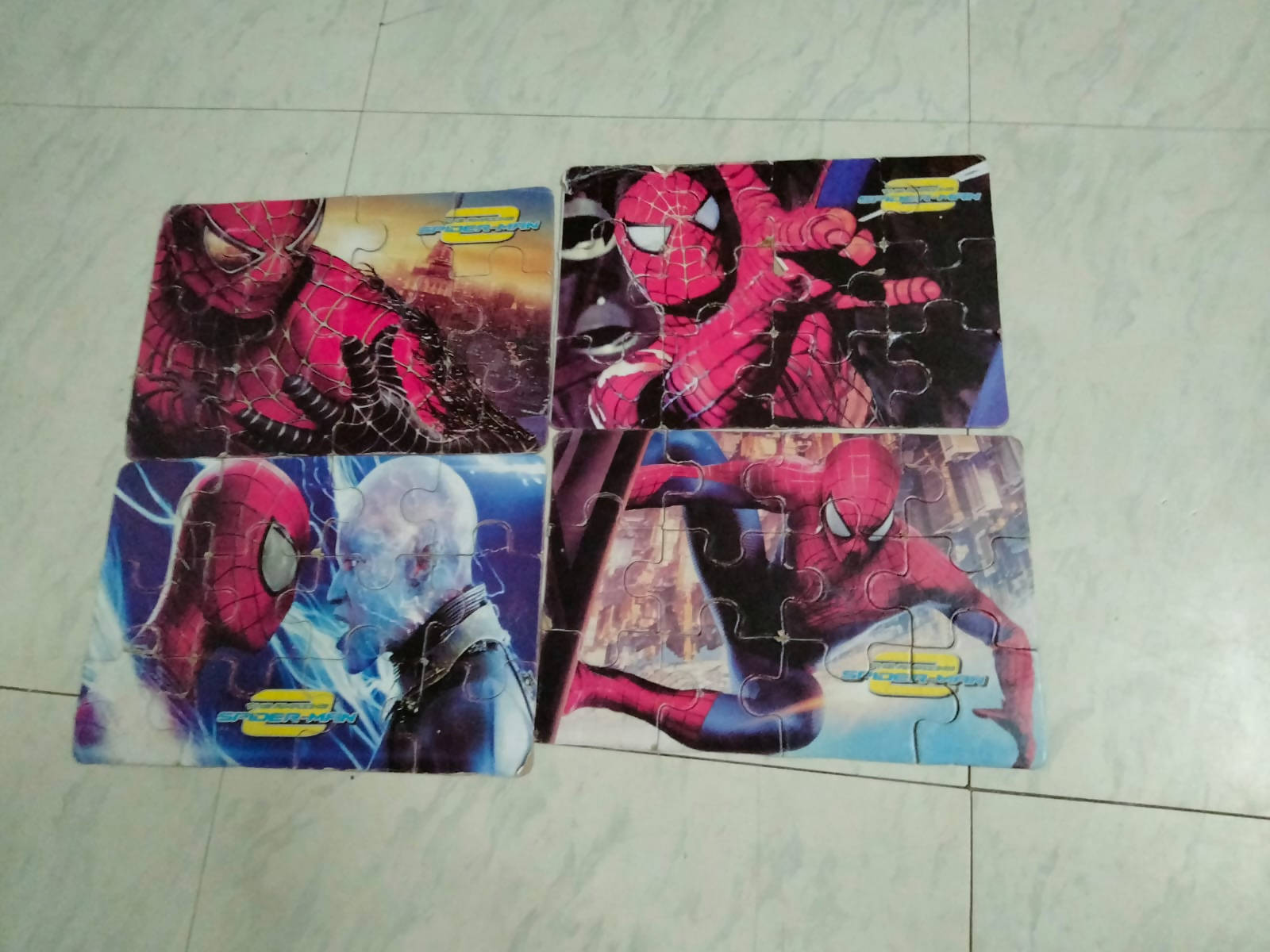 Spider-Man 108 Piece Jigsaw Puzzle for Kids - Set of 4 - PyaraBaby